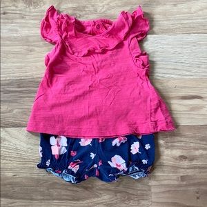 Summertime outfit. Shirt and matching shorts